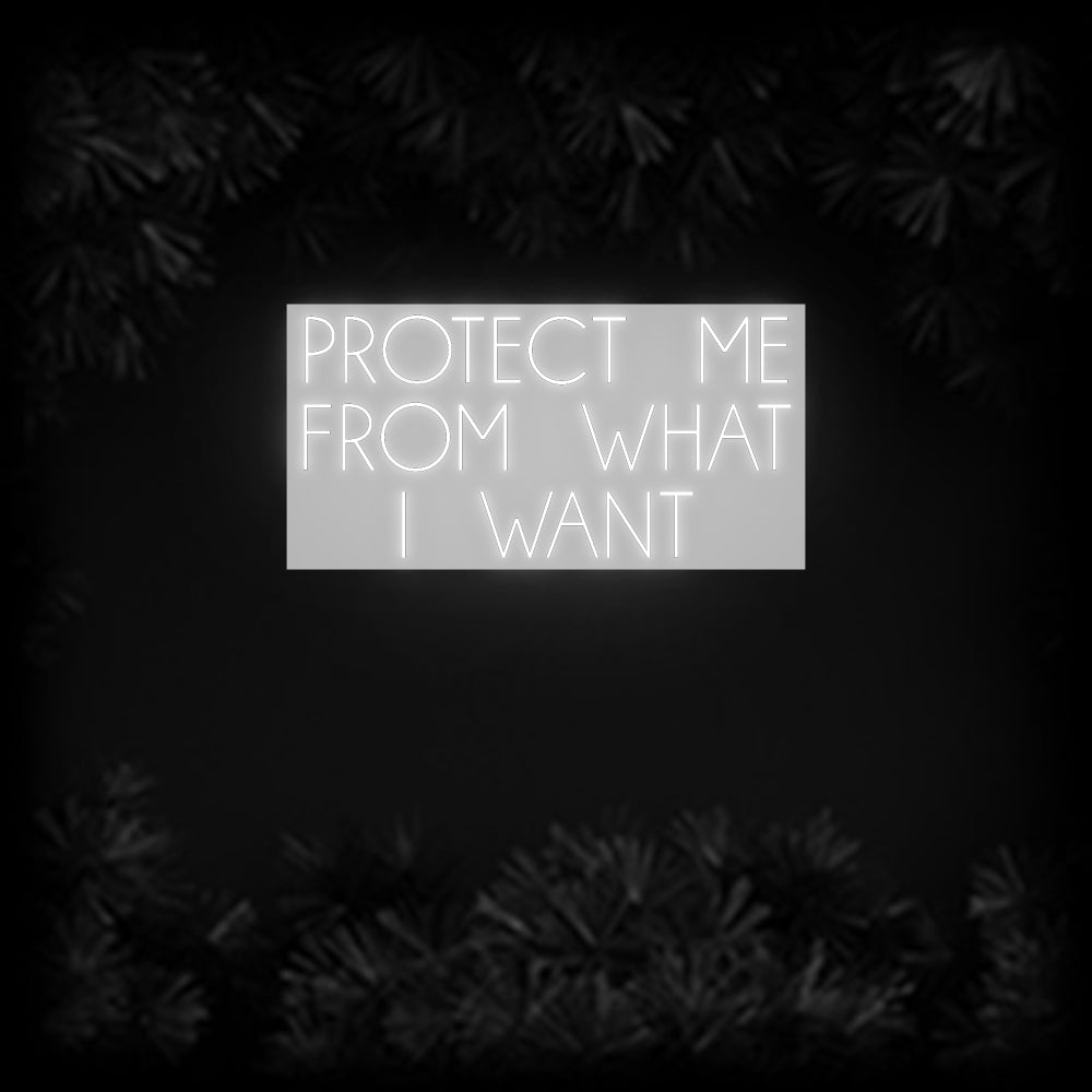 Konfiguriertes Neonschild: PROTECT ME F... - Official Neon - led neon schild schriftzug personalisiert