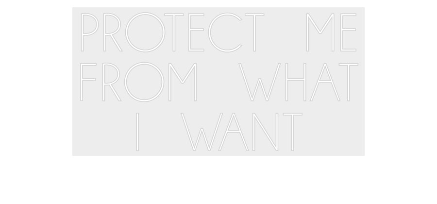 Konfiguriertes Neonschild: PROTECT ME F... - Official Neon - led neon schild schriftzug personalisiert