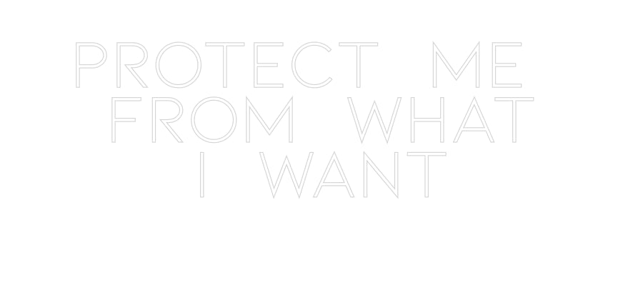 Konfiguriertes Neonschild: Protect me ... - Official Neon - led neon schild schriftzug personalisiert