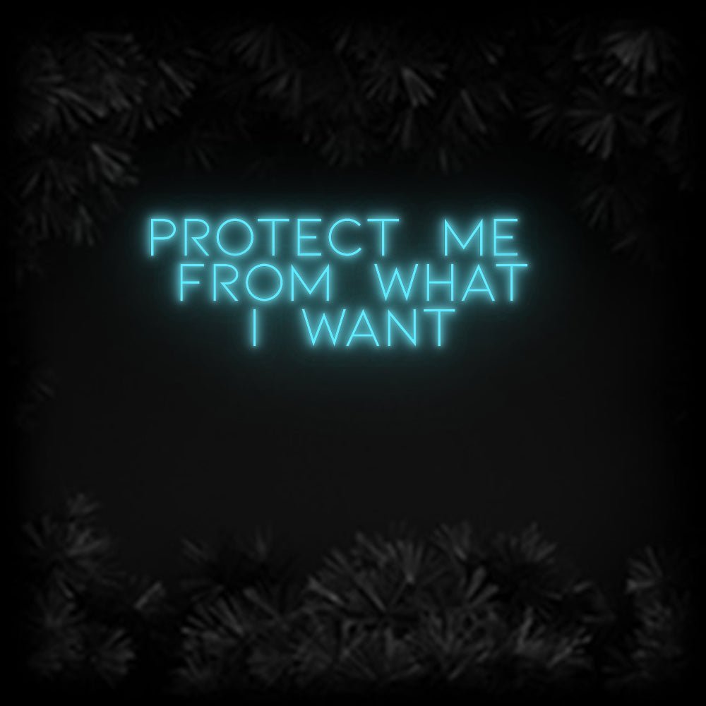 Konfiguriertes Neonschild: Protect me ... - Official Neon - led neon schild schriftzug personalisiert