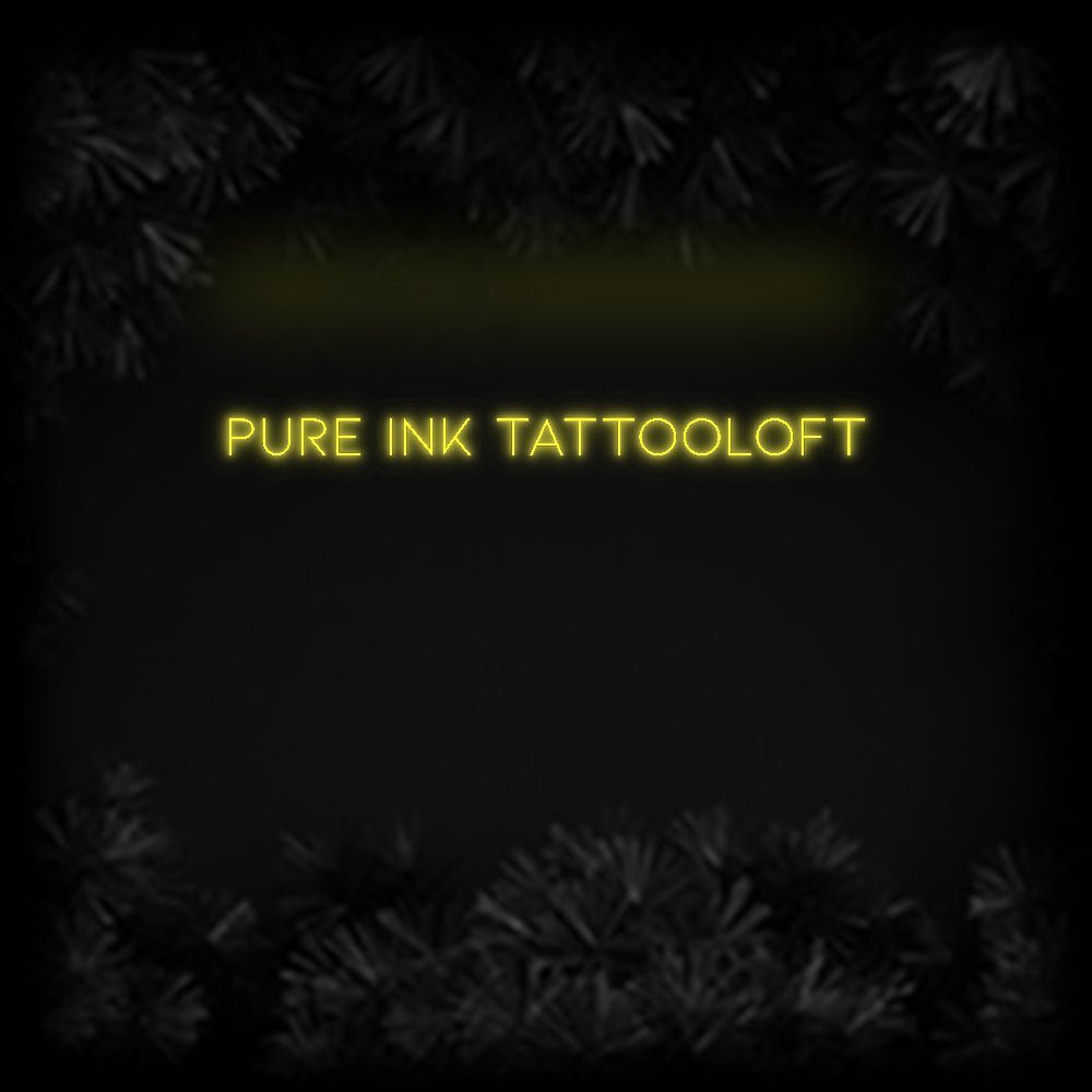 Konfiguriertes Neonschild: Pure Ink Tatt... - Official Neon - led neon schild schriftzug personalisiert