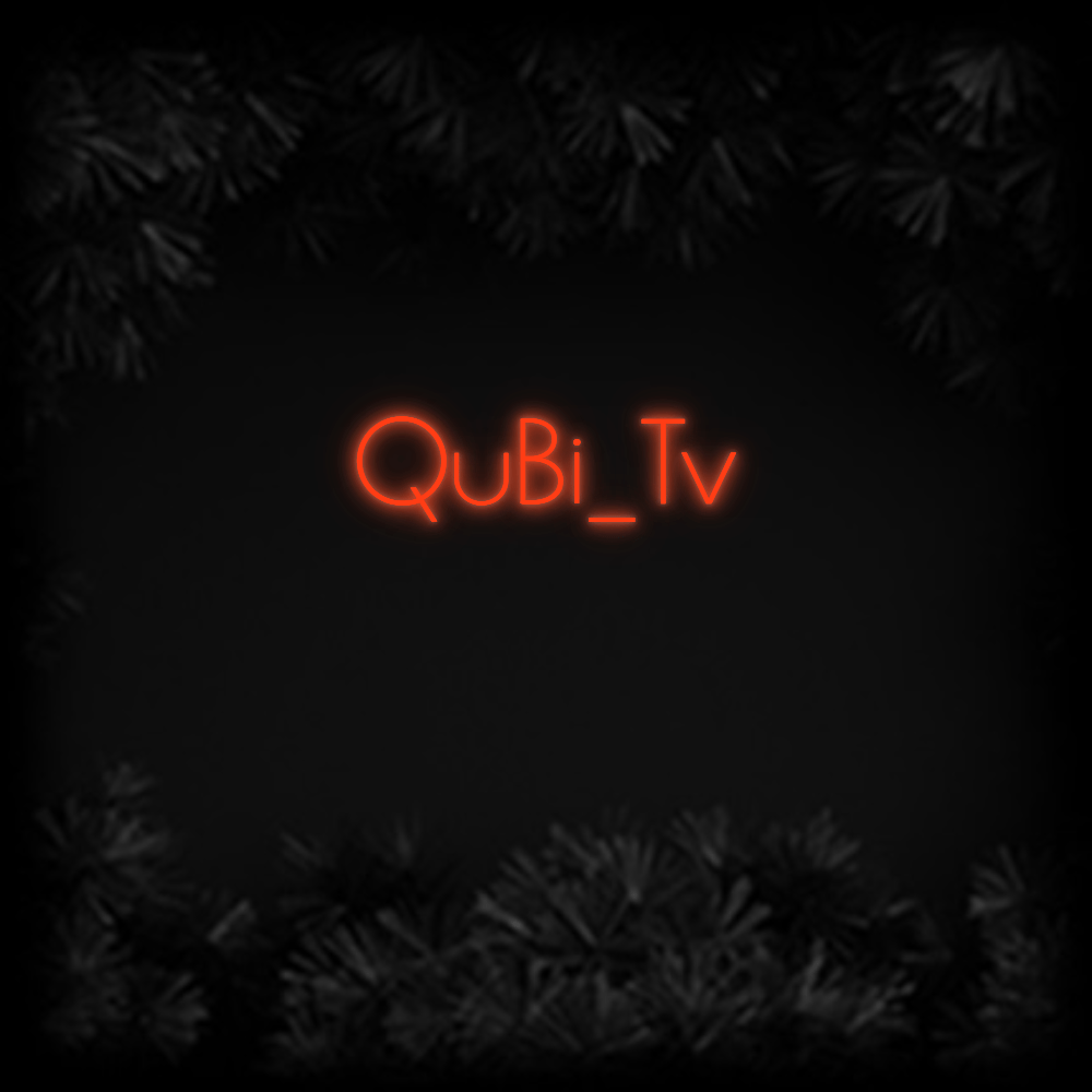 Konfiguriertes Neonschild: QuBi_Tv - Official Neon - led neon schild schriftzug personalisiert