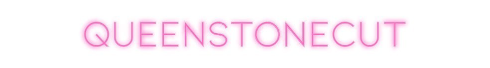 Konfiguriertes Neonschild: Queenstonecut - Official Neon - led neon schild schriftzug personalisiert