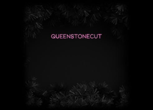 Konfiguriertes Neonschild: Queenstonecut - Official Neon - led neon schild schriftzug personalisiert