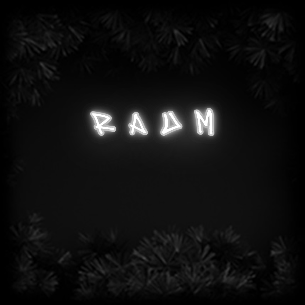 Konfiguriertes Neonschild: R A U M - Official Neon - led neon schild schriftzug personalisiert