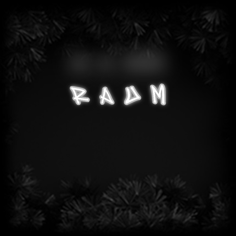 Konfiguriertes Neonschild: R A U M - Official Neon - led neon schild schriftzug personalisiert