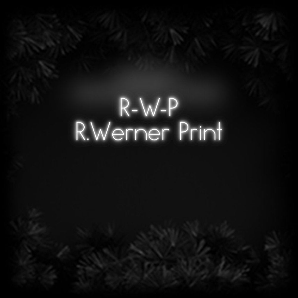 Konfiguriertes Neonschild: R - W - P R.Wern... - Official Neon - led neon schild schriftzug personalisiert