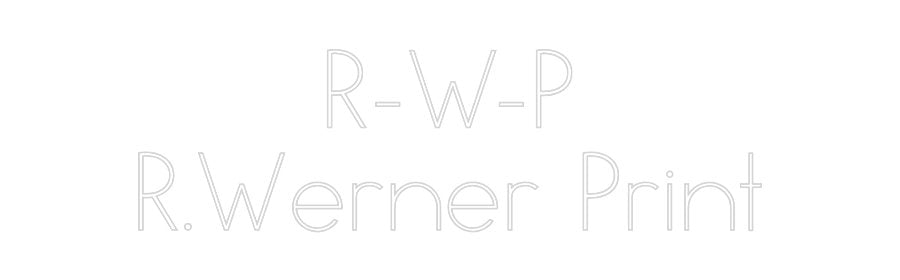 Konfiguriertes Neonschild: R - W - P R.Wern... - Official Neon - led neon schild schriftzug personalisiert