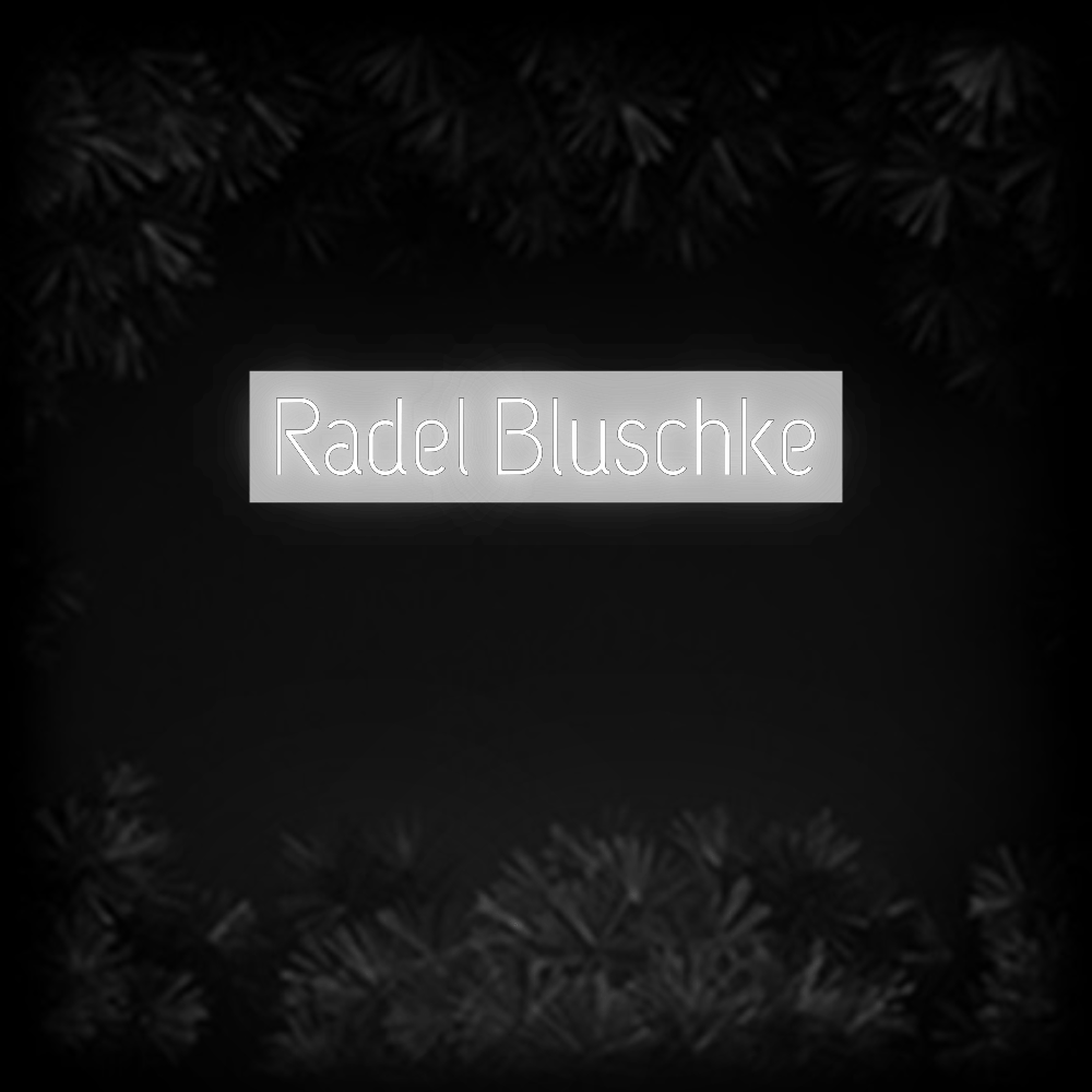 Konfiguriertes Neonschild: Radel Bluschke - Official Neon - led neon schild schriftzug personalisiert