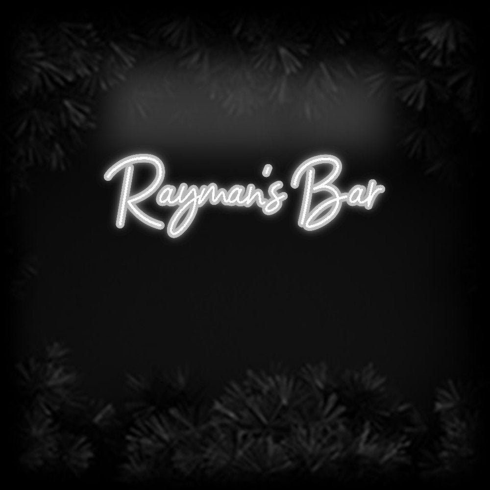 Konfiguriertes Neonschild: Rayman‘s Bar - Official Neon - led neon schild schriftzug personalisiert