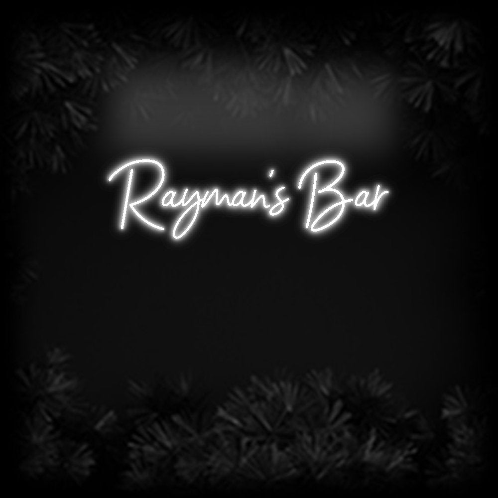 Konfiguriertes Neonschild: Rayman‘s Bar - Official Neon - led neon schild schriftzug personalisiert