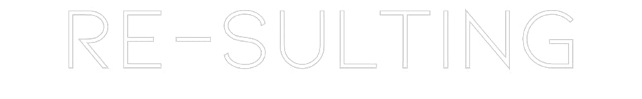 Konfiguriertes Neonschild: Re-Sulting - Official Neon - led neon schild schriftzug personalisiert
