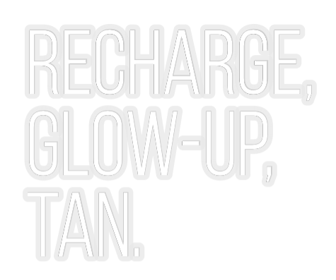 Konfiguriertes Neonschild: RECHARGE, GLOW - ... - Official Neon - led neon schild schriftzug personalisiert