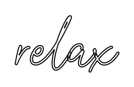 Konfiguriertes Neonschild: relax - Official Neon - led neon schild schriftzug personalisiert