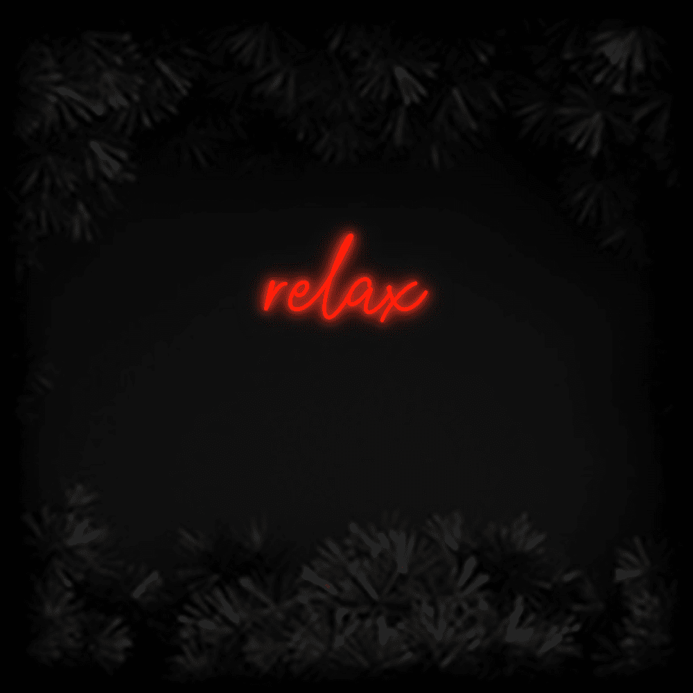 Konfiguriertes Neonschild: relax - Official Neon - led neon schild schriftzug personalisiert