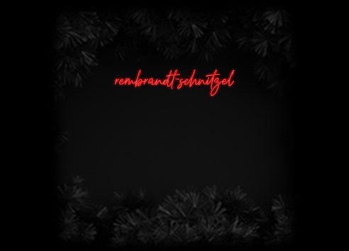 Konfiguriertes Neonschild: rembrandt-sch... - Official Neon - led neon schild schriftzug personalisiert