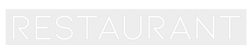 Konfiguriertes Neonschild: RESTAURANT - Official Neon - led neon schild schriftzug personalisiert