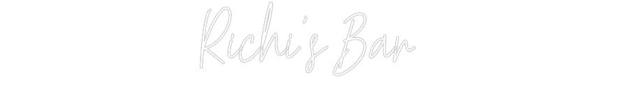 Konfiguriertes Neonschild: Richi's Bar - Official Neon - led neon schild schriftzug personalisiert