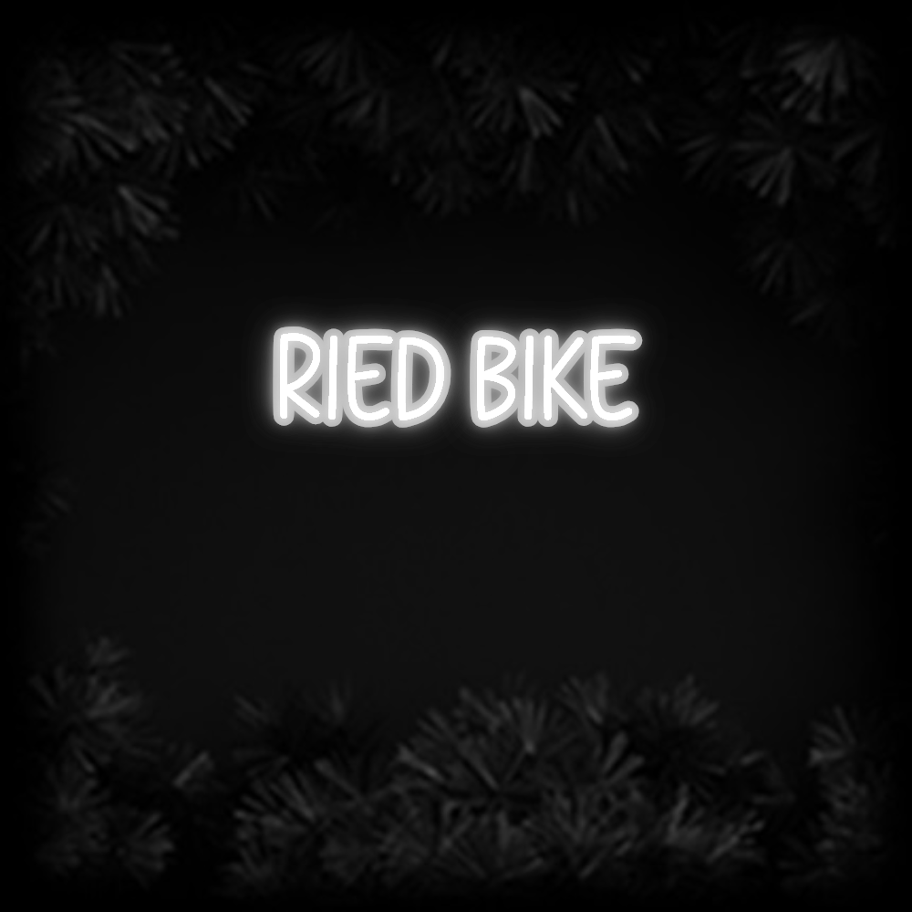 Konfiguriertes Neonschild: RIED BIKE - Official Neon - led neon schild schriftzug personalisiert