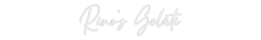 Konfiguriertes Neonschild: Rino's Gelati - Official Neon - led neon schild schriftzug personalisiert