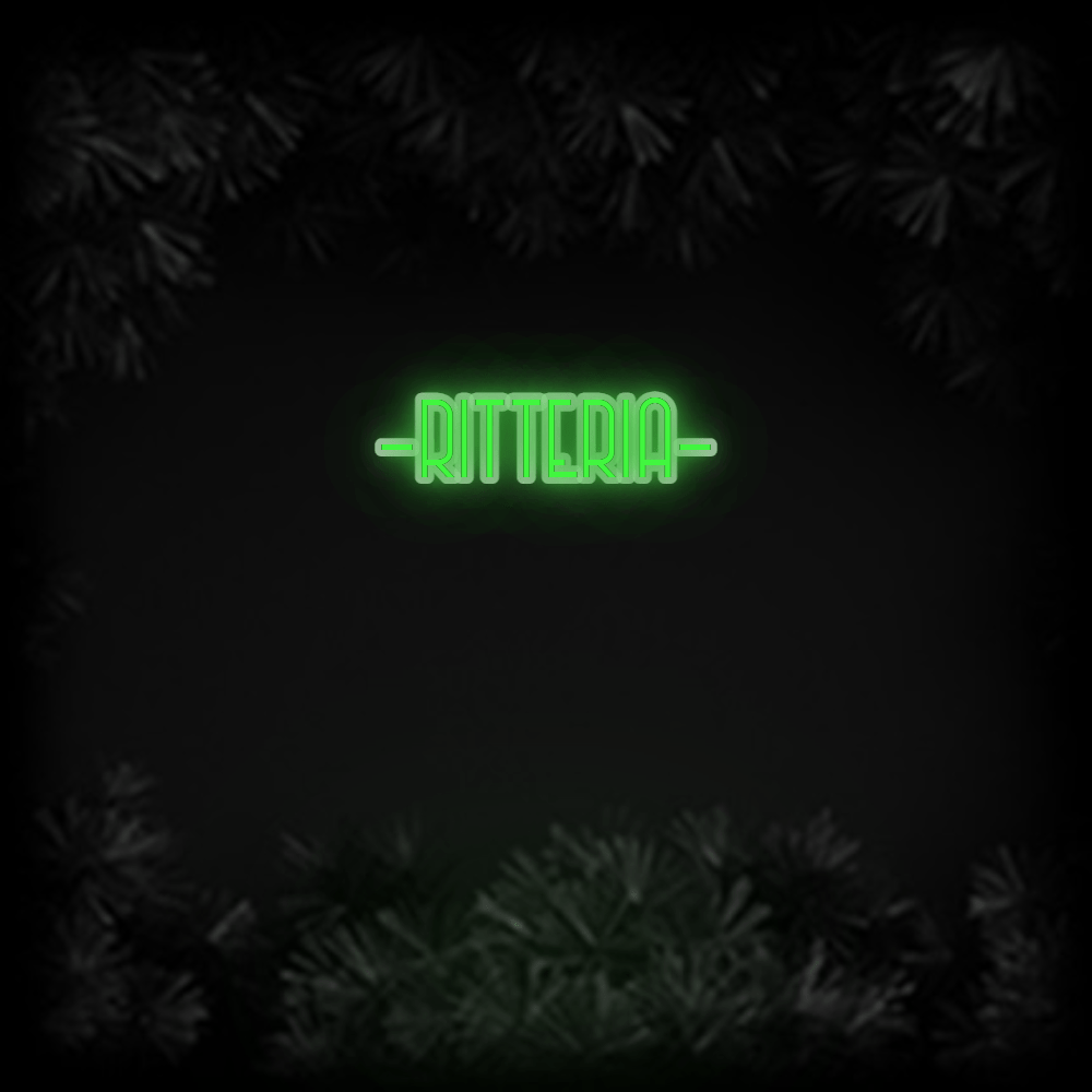 Konfiguriertes Neonschild: - RITTERIA - Official Neon - led neon schild schriftzug personalisiert