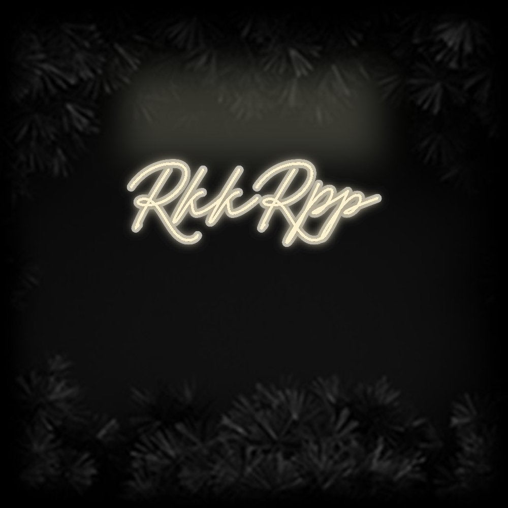 Konfiguriertes Neonschild: RkkRpp - Official Neon - led neon schild schriftzug personalisiert