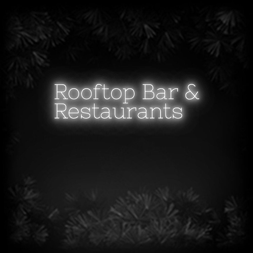 Konfiguriertes Neonschild: Rooftop Bar &... - Official Neon - led neon schild schriftzug personalisiert