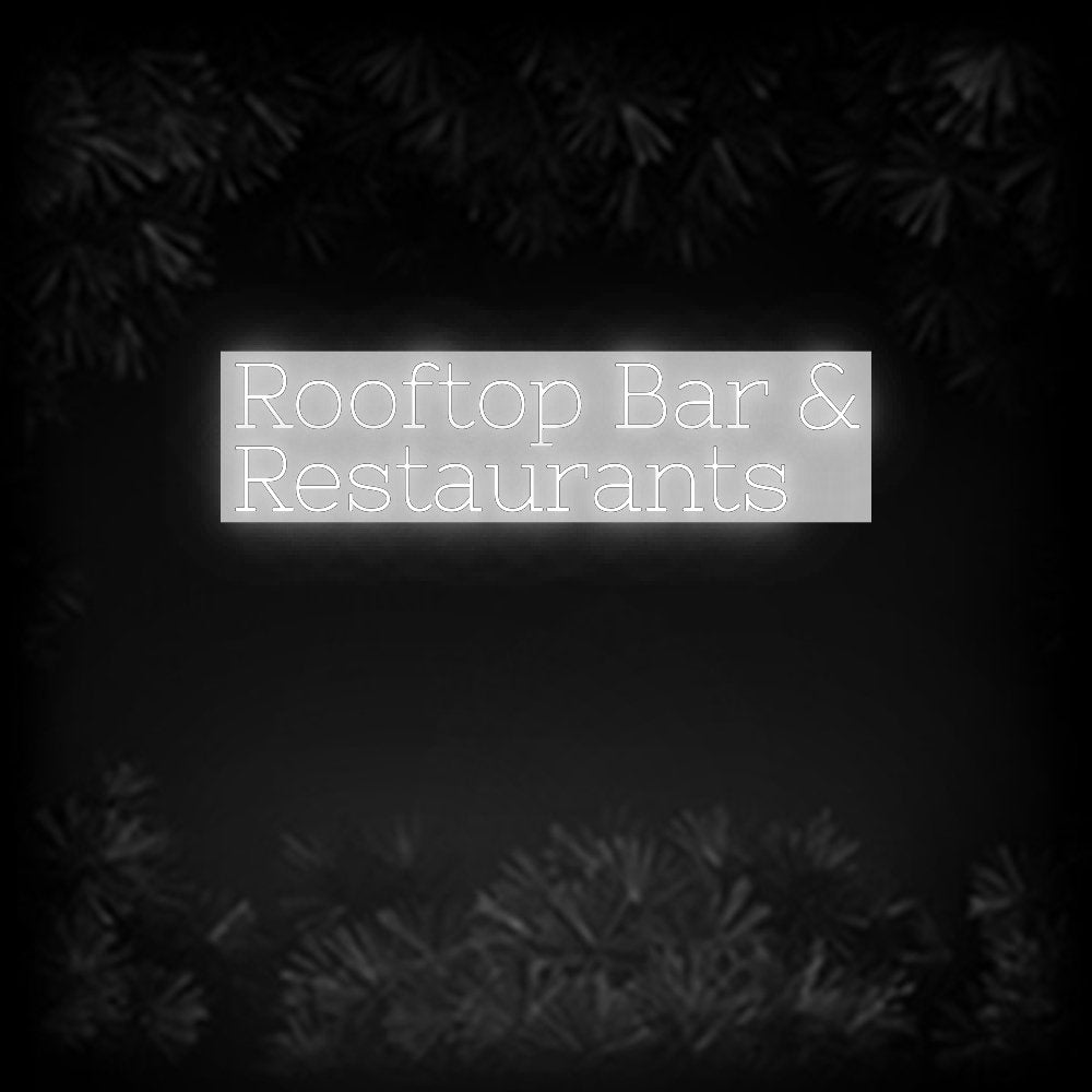 Konfiguriertes Neonschild: Rooftop Bar &... - Official Neon - led neon schild schriftzug personalisiert