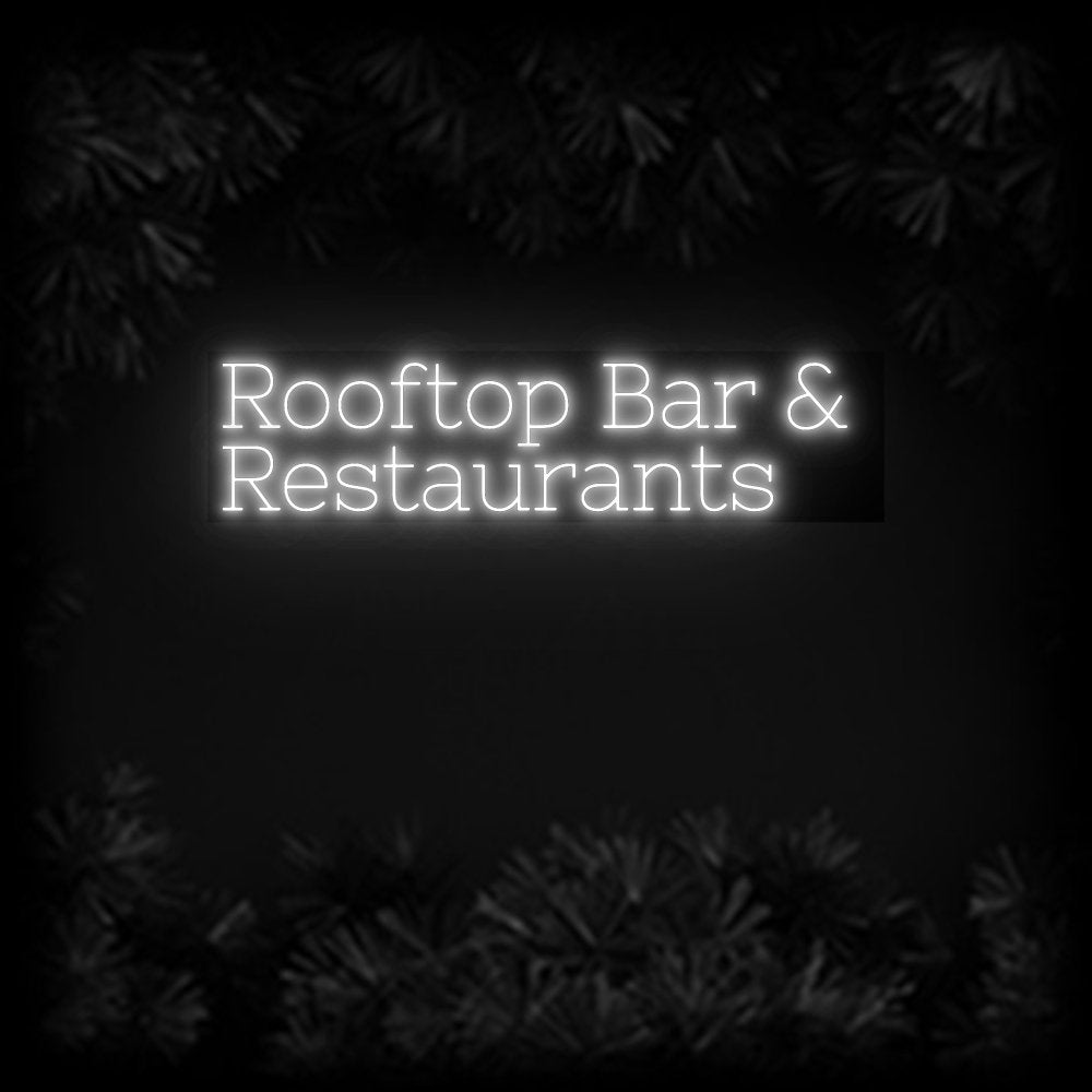 Konfiguriertes Neonschild: Rooftop Bar &... - Official Neon - led neon schild schriftzug personalisiert