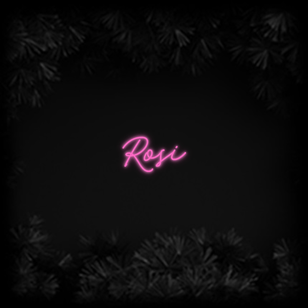 Konfiguriertes Neonschild: Rosi - Official Neon - led neon schild schriftzug personalisiert