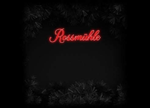 Konfiguriertes Neonschild: Rossmühle - Official Neon - led neon schild schriftzug personalisiert