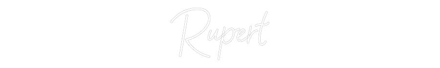 Konfiguriertes Neonschild: Rupert - Official Neon - led neon schild schriftzug personalisiert