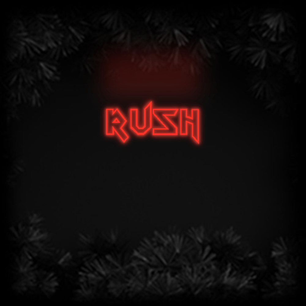 Konfiguriertes Neonschild: RUSH - Official Neon - led neon schild schriftzug personalisiert