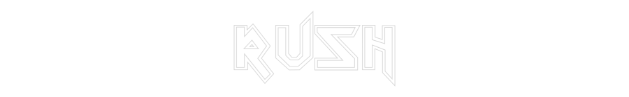 Konfiguriertes Neonschild: RUSH - Official Neon - led neon schild schriftzug personalisiert