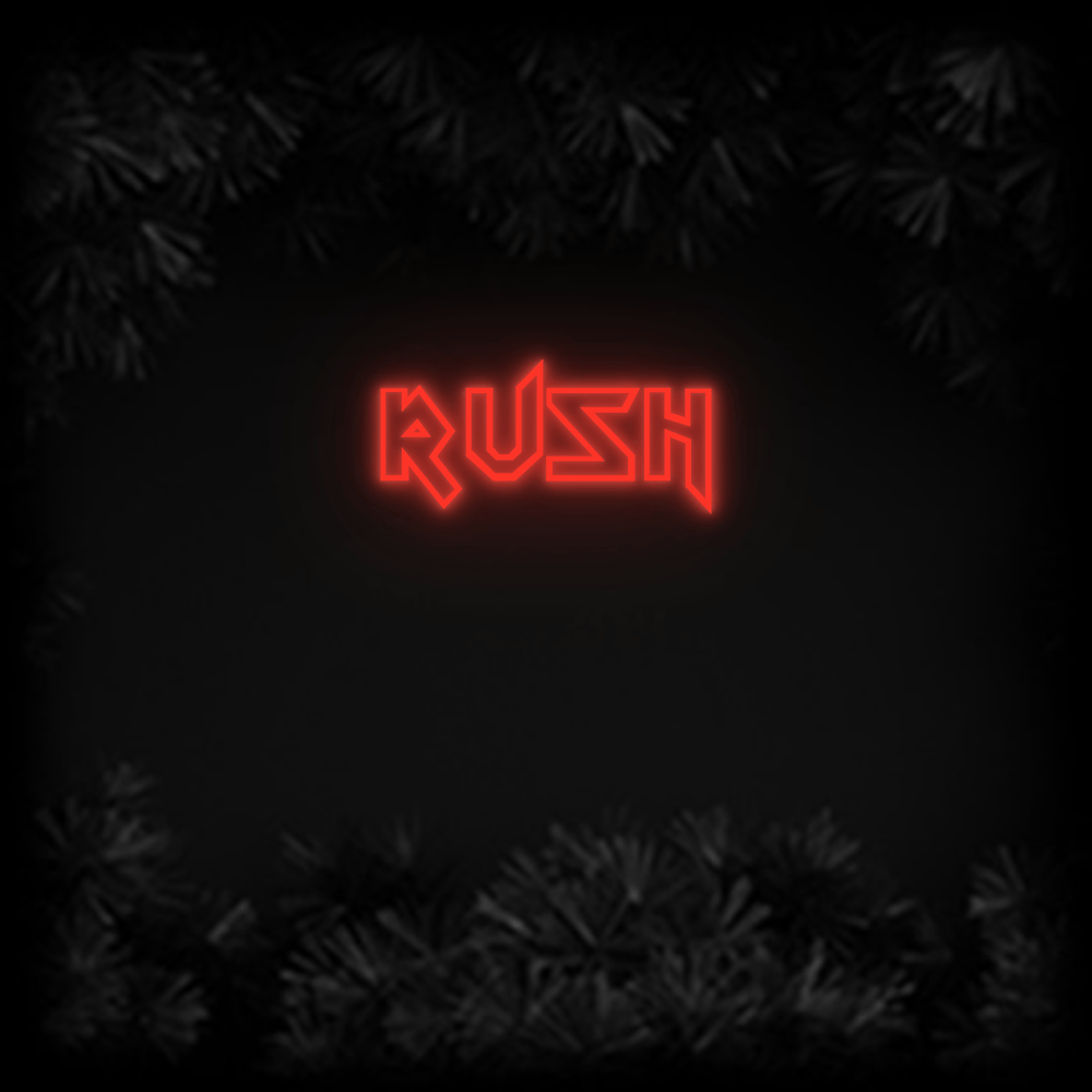 Konfiguriertes Neonschild: RUSH - Official Neon - led neon schild schriftzug personalisiert