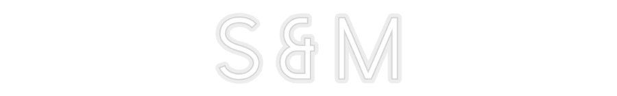 Konfiguriertes Neonschild: S & M - Official Neon - led neon schild schriftzug personalisiert
