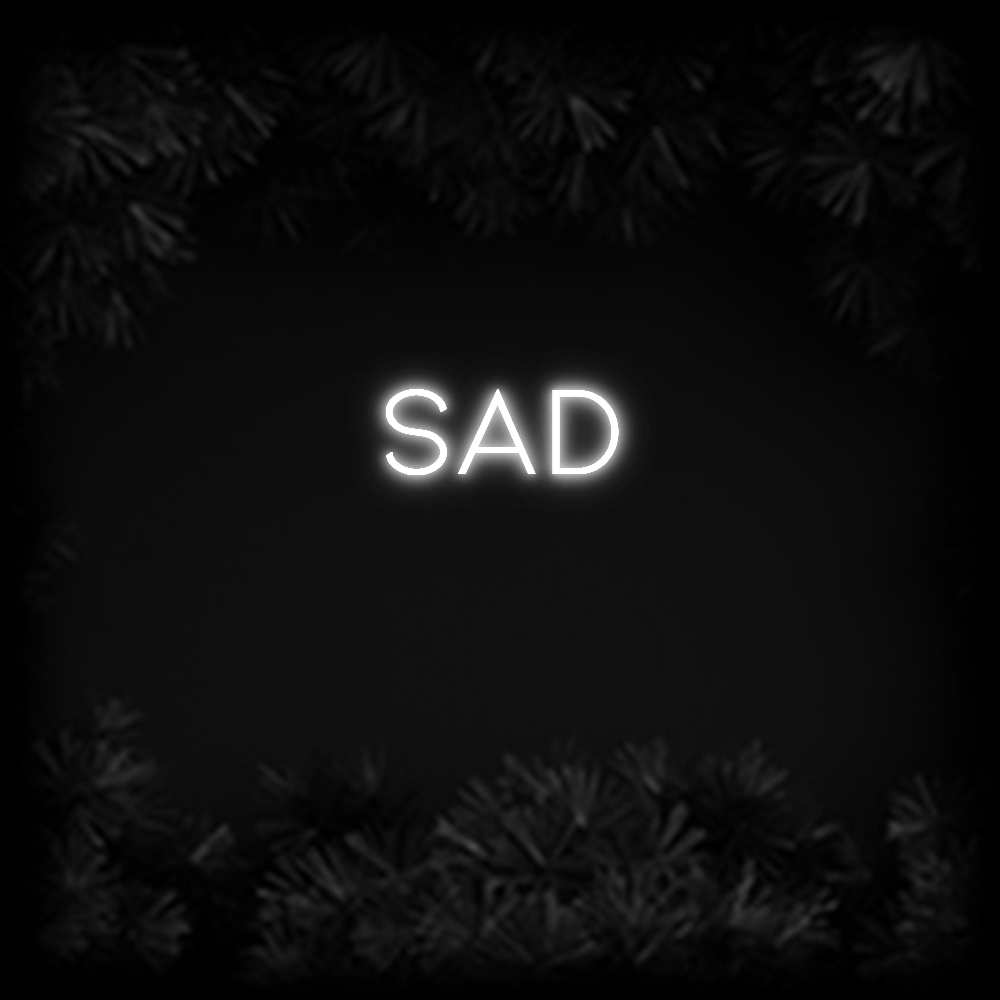 Konfiguriertes Neonschild: sad - Official Neon - led neon schild schriftzug personalisiert