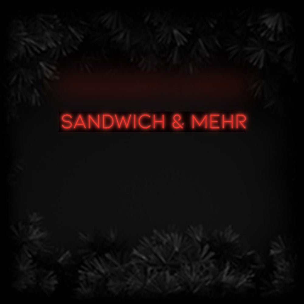 Konfiguriertes Neonschild: Sandwich & mehr - Official Neon - led neon schild schriftzug personalisiert