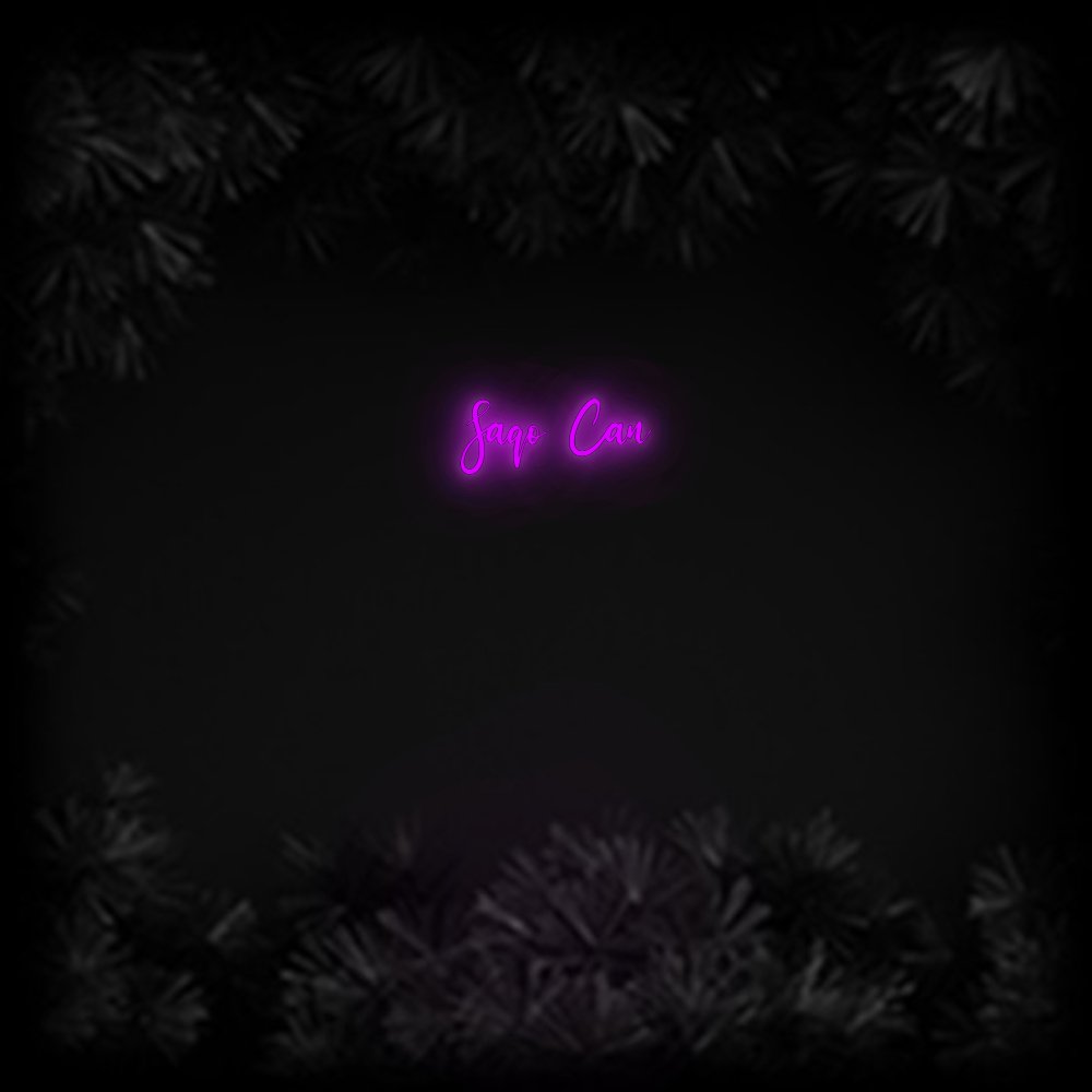 Konfiguriertes Neonschild: Saqo Can - Official Neon - led neon schild schriftzug personalisiert