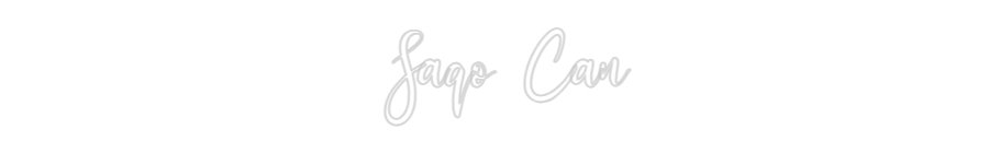 Konfiguriertes Neonschild: Saqo Can - Official Neon - led neon schild schriftzug personalisiert