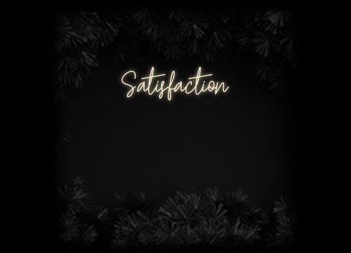 Konfiguriertes Neonschild: Satisfaction - Official Neon - led neon schild schriftzug personalisiert