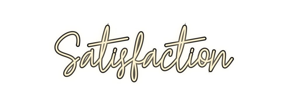 Konfiguriertes Neonschild: Satisfaction - Official Neon - led neon schild schriftzug personalisiert