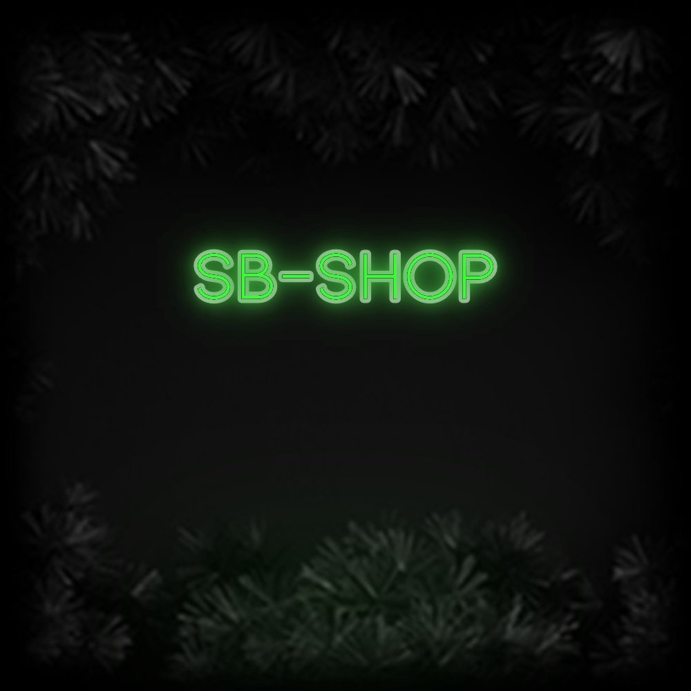 Konfiguriertes Neonschild: SB - Shop - Official Neon - led neon schild schriftzug personalisiert