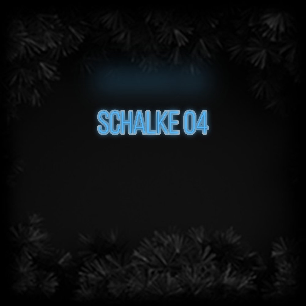 Konfiguriertes Neonschild: Schalke 04 - Official Neon - led neon schild schriftzug personalisiert