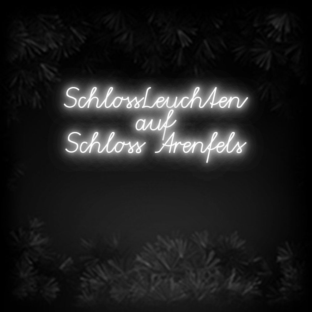 Konfiguriertes Neonschild: SchlossLeucht... - Official Neon - led neon schild schriftzug personalisiert