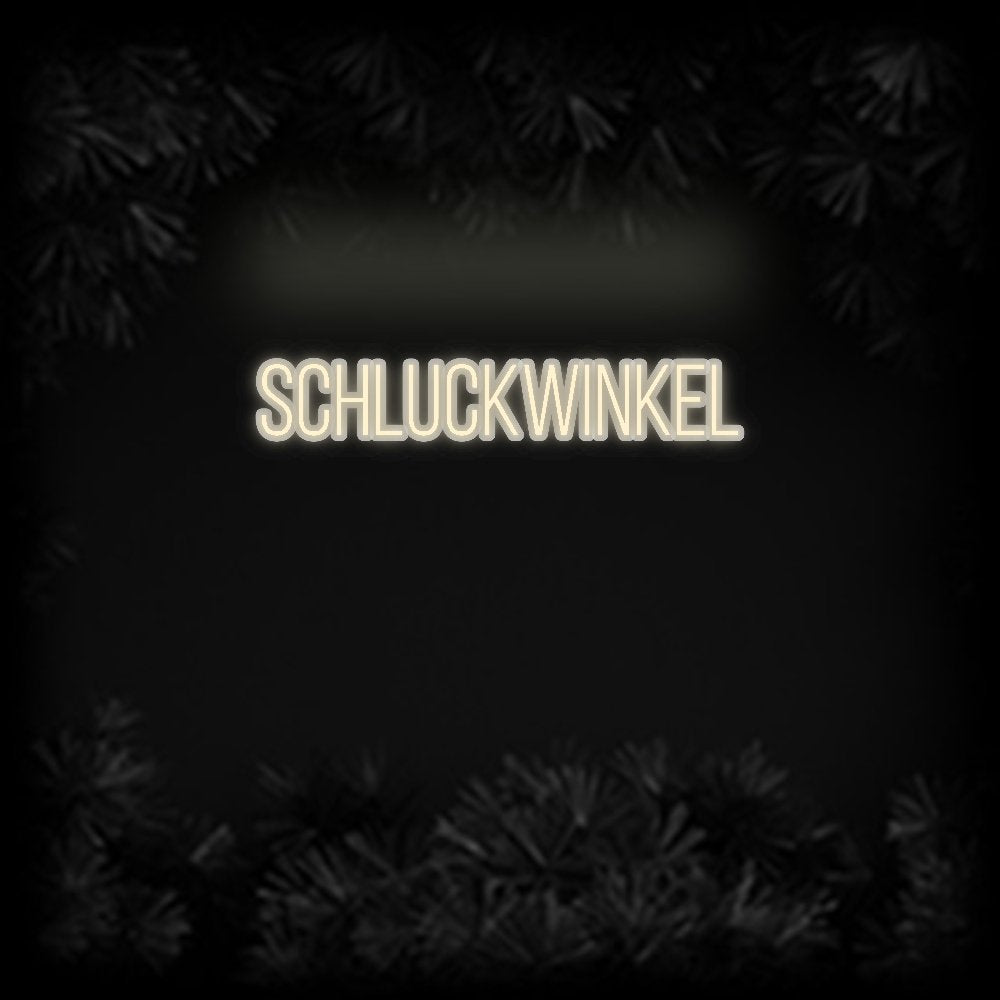 Konfiguriertes Neonschild: Schluckwinkel - Official Neon - led neon schild schriftzug personalisiert