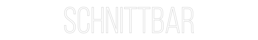 Konfiguriertes Neonschild: SCHNITTBAR - Official Neon - led neon schild schriftzug personalisiert