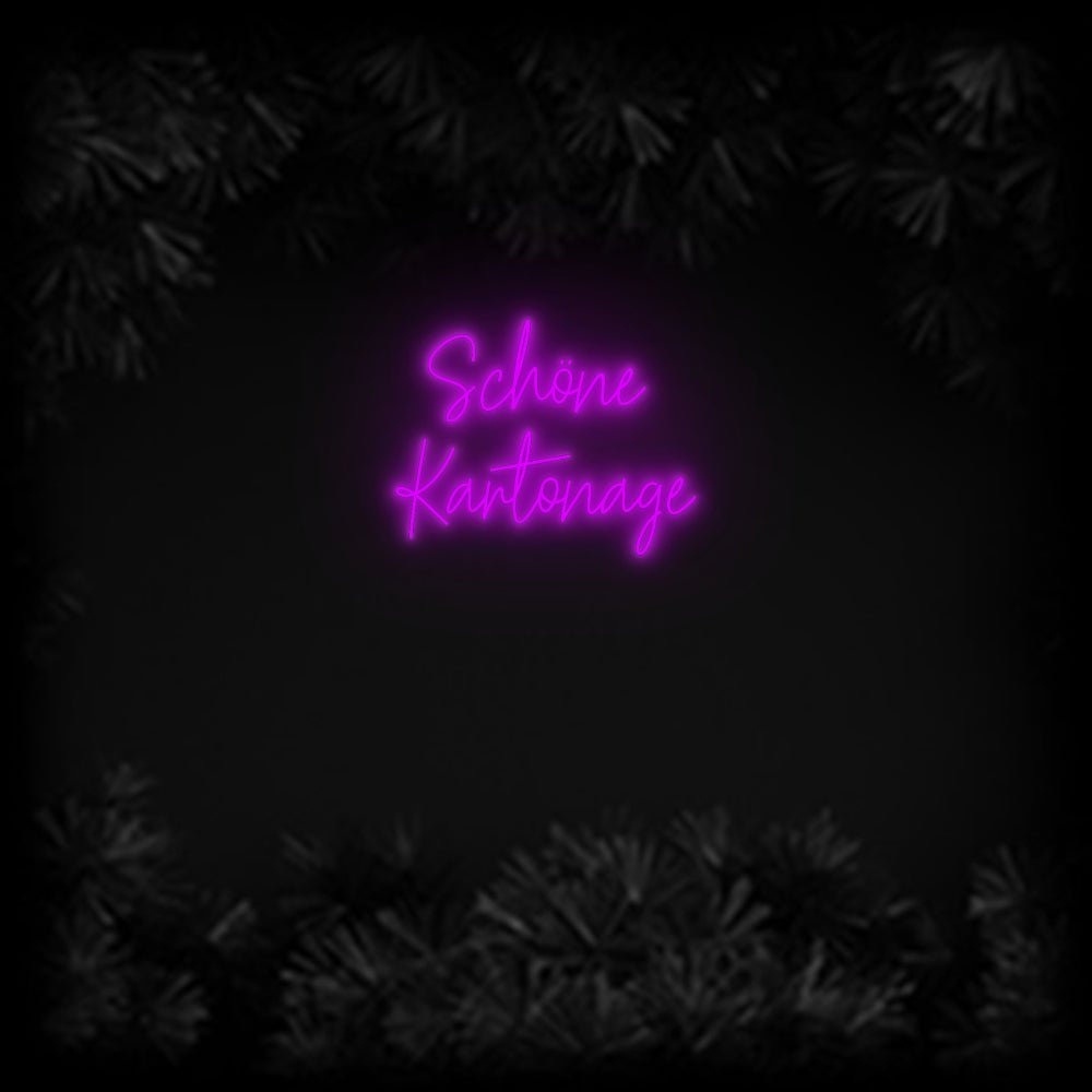 Konfiguriertes Neonschild: Schöne Kart... - Official Neon - led neon schild schriftzug personalisiert
