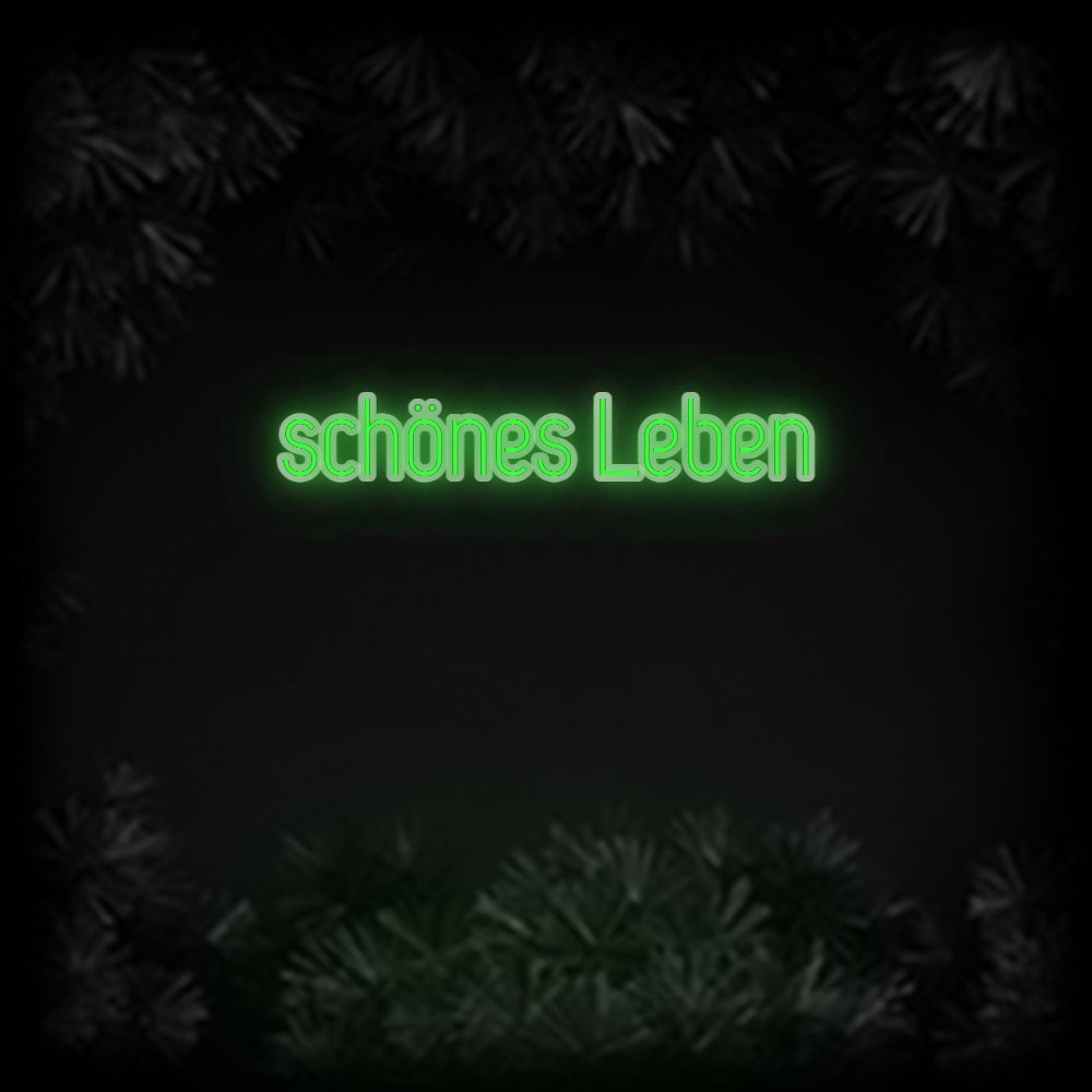 Konfiguriertes Neonschild: schönes Leben - Official Neon - led neon schild schriftzug personalisiert
