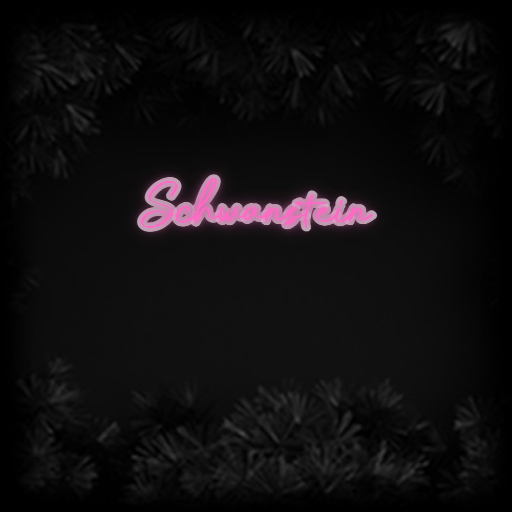 Konfiguriertes Neonschild: Schwanstein - Official Neon - led neon schild schriftzug personalisiert